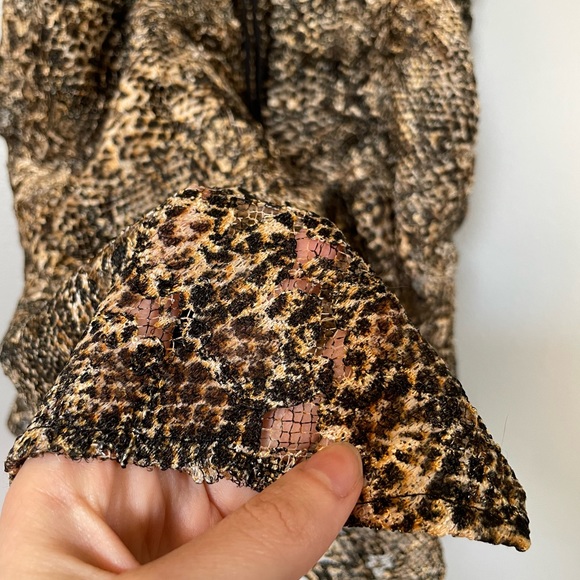 NEW Free People Sierra Lace Mini Dress in Sand Combo - Picture 8 of 8